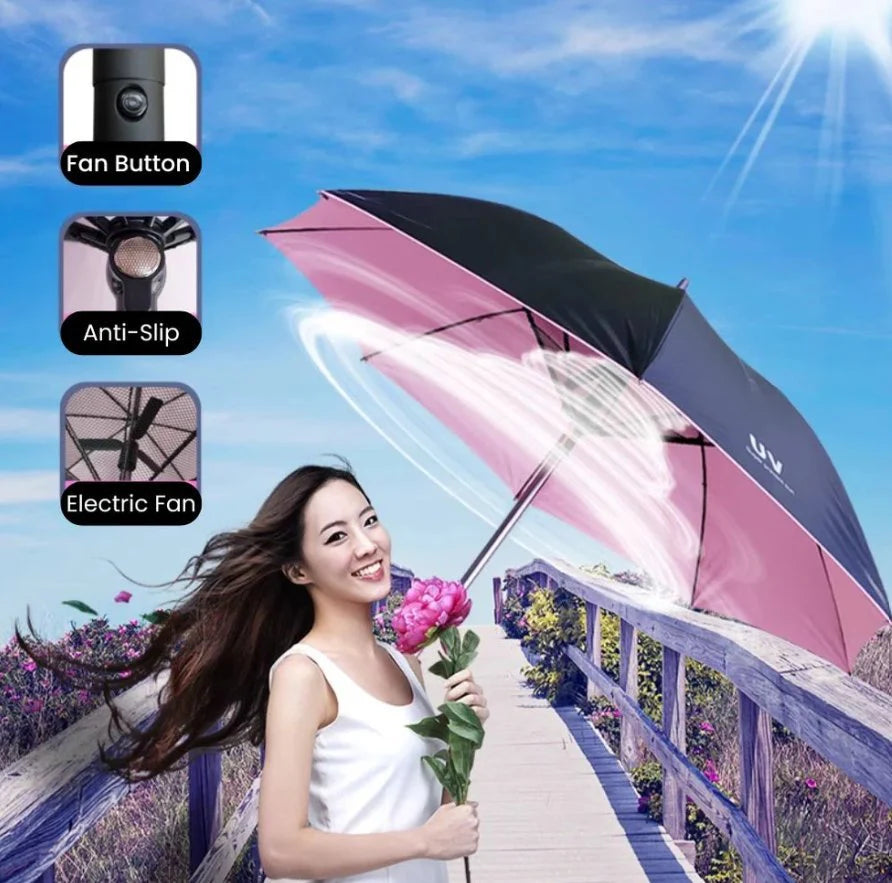 مظلة مروحة ⚡ Fan Umbrella