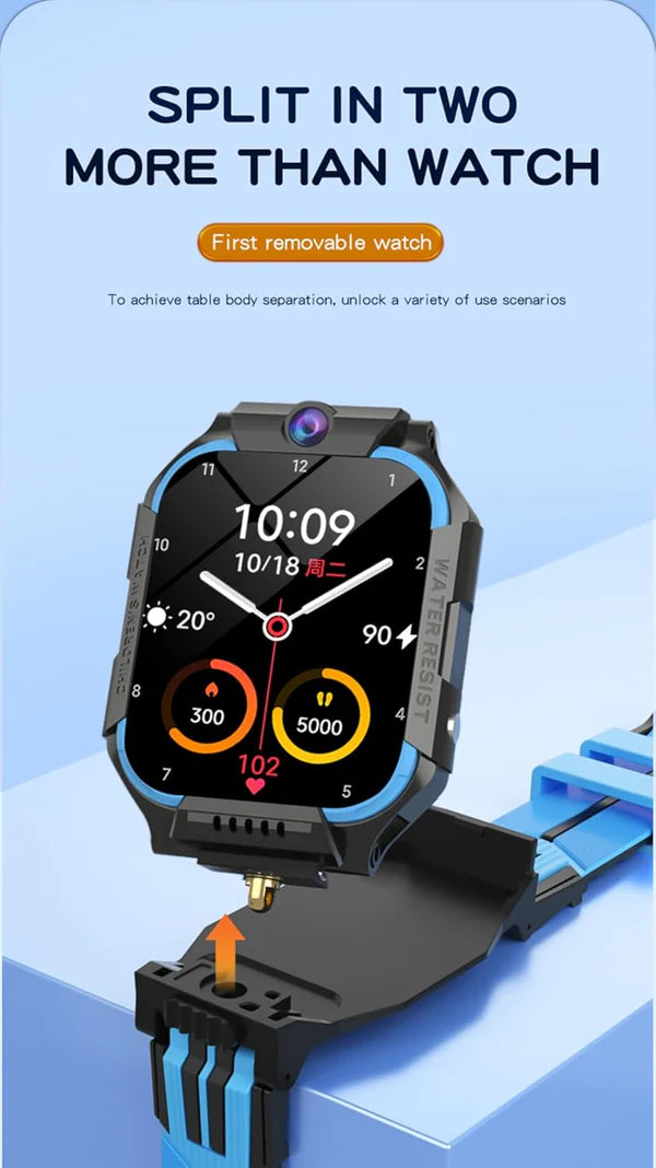 ساعة ذكية بكاميرا مزدوجة ⚡ Dual Camera Smart Watch