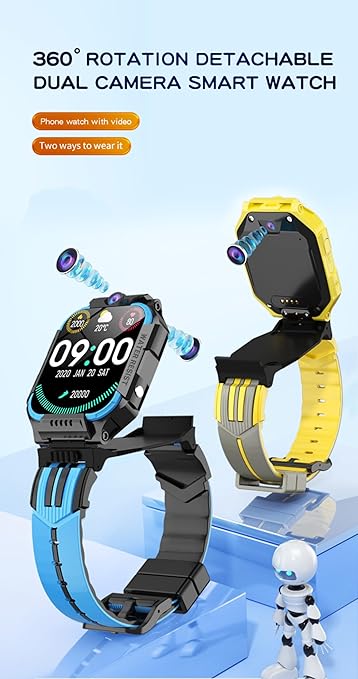 ساعة ذكية بكاميرا مزدوجة ⚡ Dual Camera Smart Watch